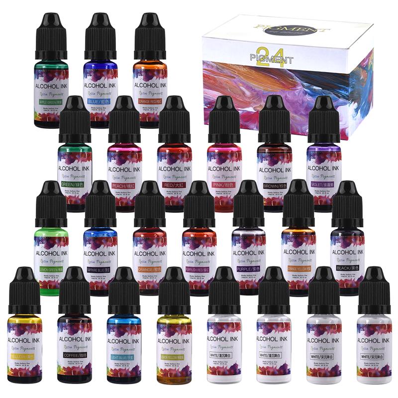 Resin Pigment Set - 24 Màu/Bộ 10Ml Nhựa Sắc Tố
