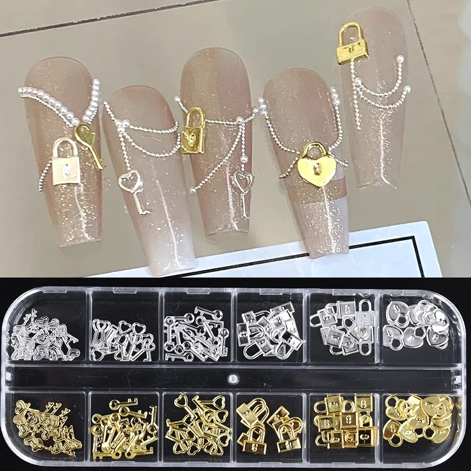 12 Grids Gold Silver Metal Loc - đánh giá và giá Gold Foil Flakes