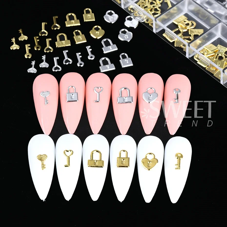 12 Grids Gold Silver Metal Loc - đánh giá và giá Gold Foil Flakes