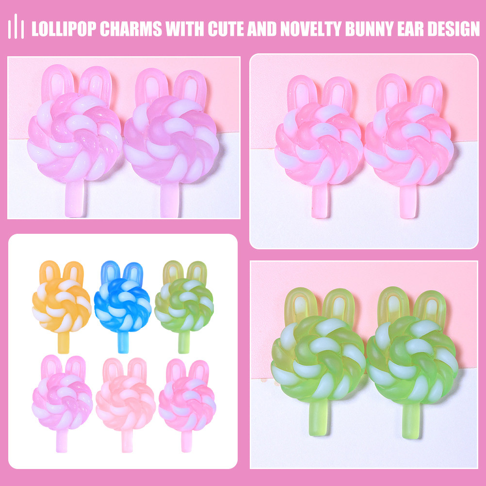 24Pcs Cute Cartoon Lollipop Ch - đánh giá và giá Resin Crafts Diy