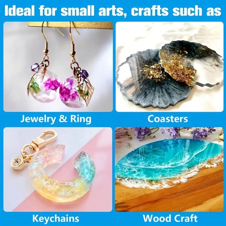 Crystal Clear Epoxy Resin 1:1  - đánh giá và giá Resin Jewelry Kit