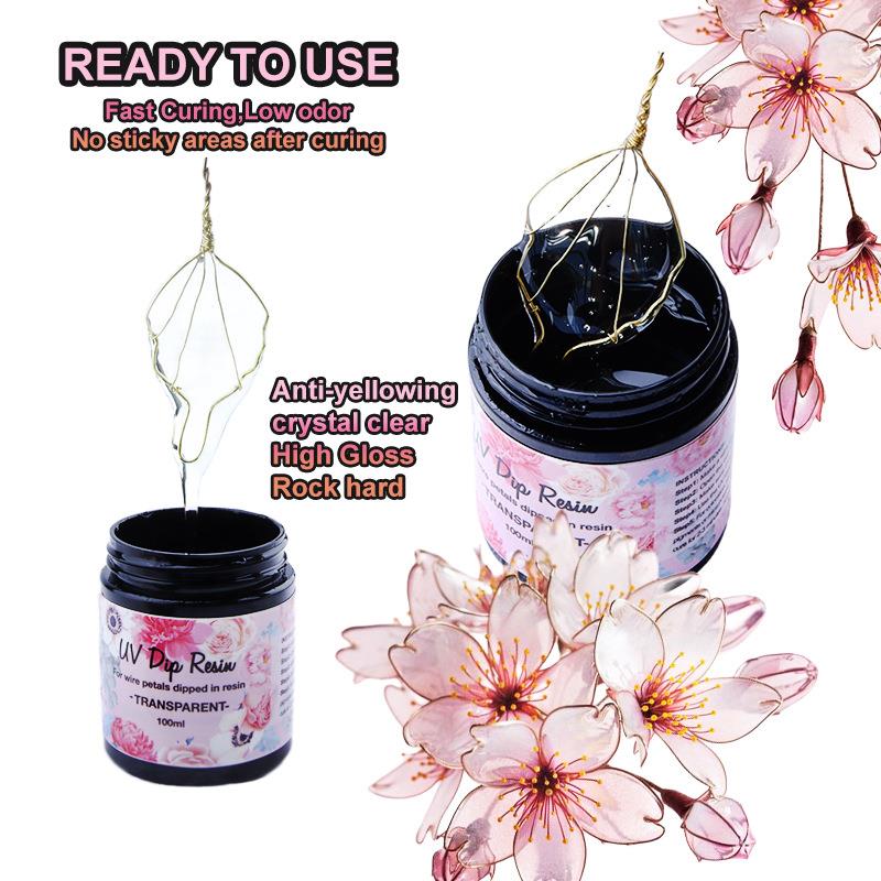 100ml UV DIP Resin Glue For Wi - đánh giá và giá Flower Preservation Resin