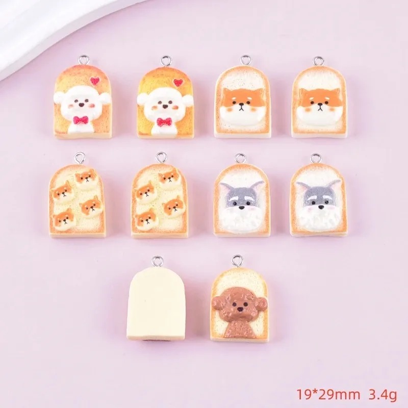 10Pcs Cute Toast Dog Resin Pen - đánh giá và giá Resin Crafts Diy
