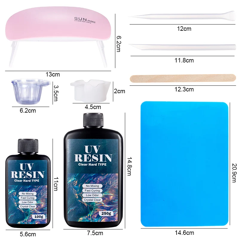 Hard UV Resin Glue Kit Fast Cu - đánh giá và giá Epoxy Uv Resin Kit