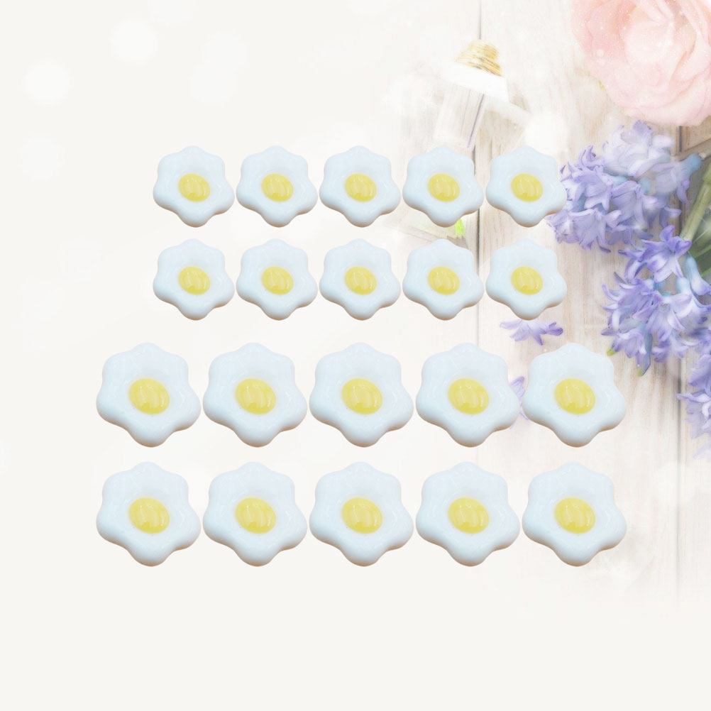 20Pcs Simulated Poached Egg Re - đánh giá và giá Resin Craft Material