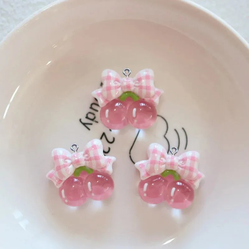10Pcs Cute Cherry Rabbit Resin - đánh giá và giá Resin Crafts Diy