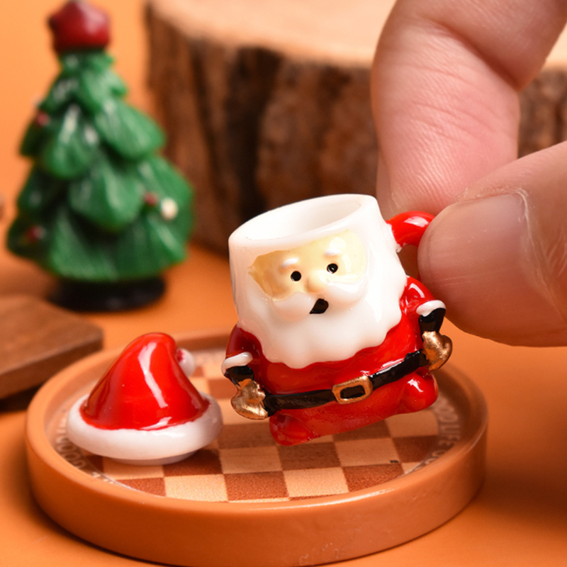 Mini Santa Teacup Ornament - R - đánh giá và giá Resin Craft Material