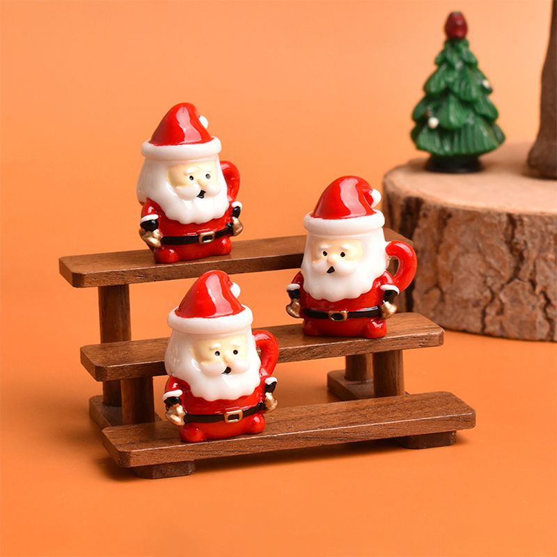 Mini Santa Teacup Ornament - R - đánh giá và giá Resin Craft Material