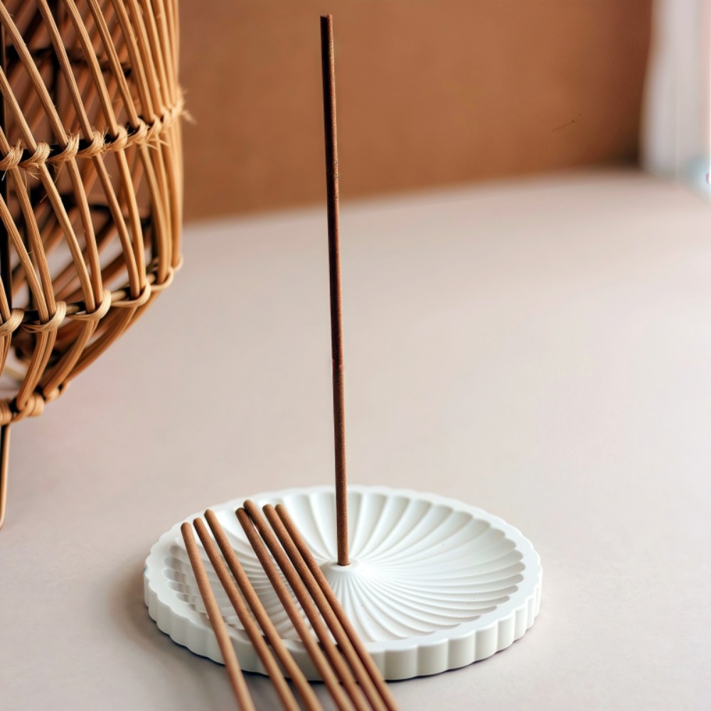2pcs Round Incense Burner Sili - đánh giá và giá Coaster Mold Round
